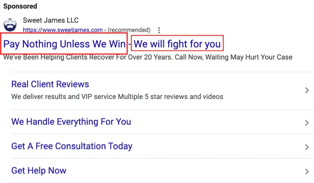 Ad for Insurance bad faith lawyer