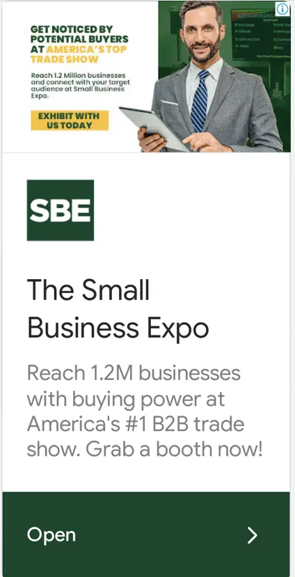 Display Ad for Event